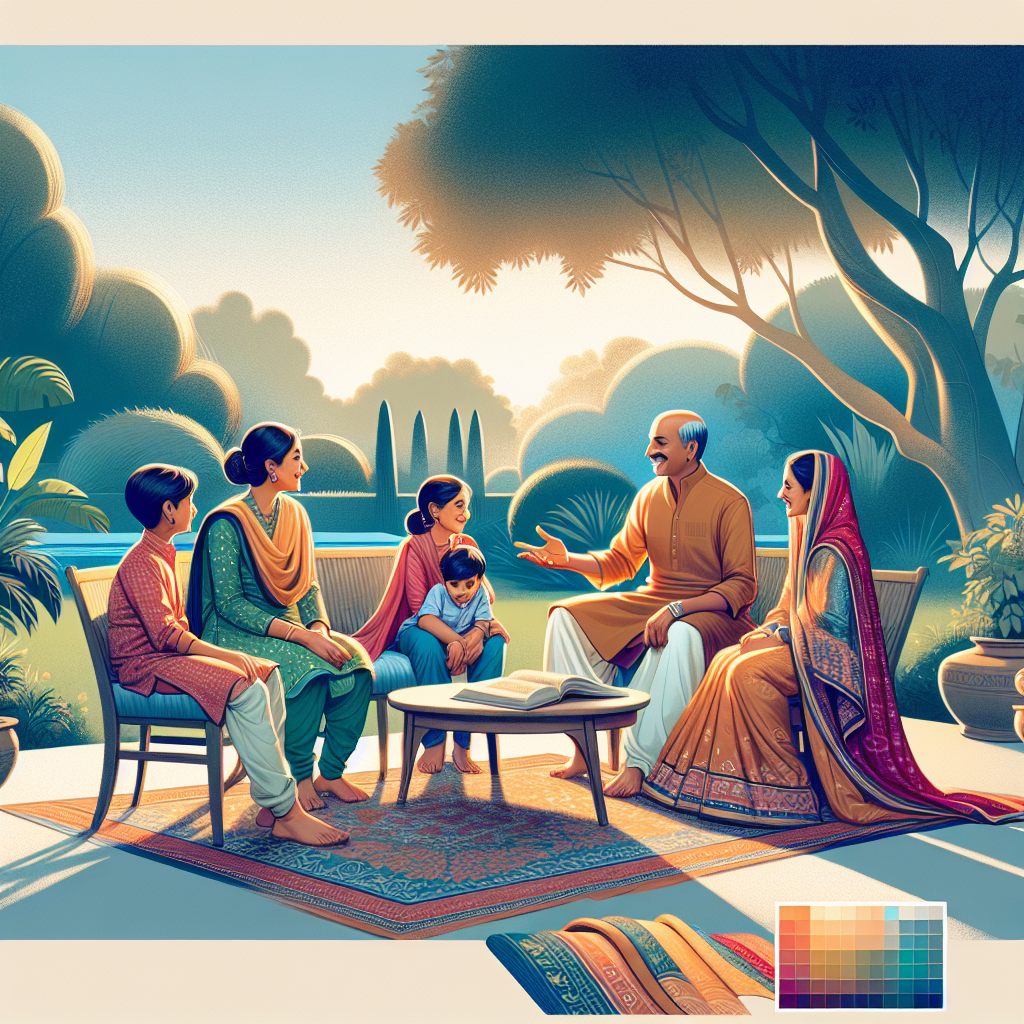 Indian family gathering